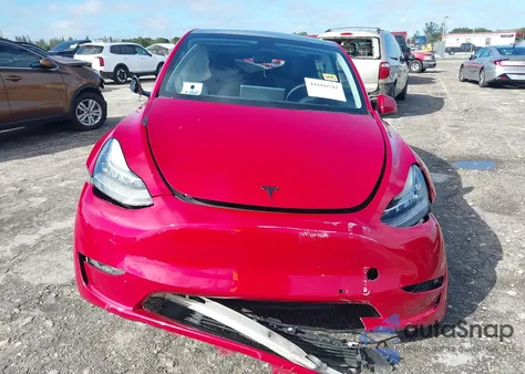 2022 Tesla Model Y Long Range Dual Motor All-Wheel Drive from USA, damaged, VIN 7SAYGDEE1NF385414
